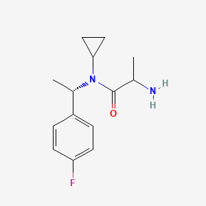 2-amino-N-cyclopropyl-N-[(1S)-1-(4-fluorophenyl)ethyl]propanamide