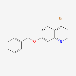 molecular formula C16H12BrNO B13083362 7-(Benzyloxy)-4-bromoquinoline CAS No. 178984-57-1