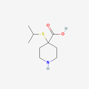 4-(Propan-2-ylsulfanyl)piperidine-4-carboxylic acid