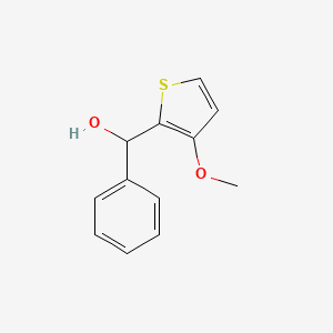 molecular formula C12H12O2S B13083405 (3-Methoxythiophen-2-yl)-phenylmethanol 