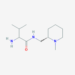 2-amino-3-methyl-N-[[(2S)-1-methylpiperidin-2-yl]methyl]butanamide