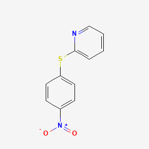 molecular formula C11H8N2O2S B1308342 2-[(4-硝基苯基)硫代]吡啶 CAS No. 73322-01-7
