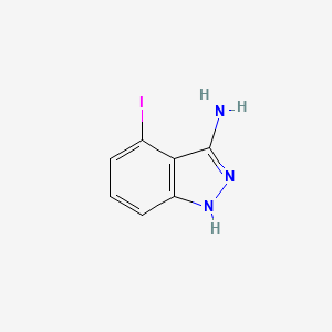 molecular formula C7H6IN3 B1308346 4-iodo-1H-indazol-3-amine CAS No. 599191-73-8
