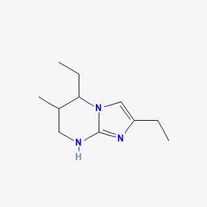 2,5-diethyl-6-methyl-5H,6H,7H,8H-imidazo[1,2-a]pyrimidine