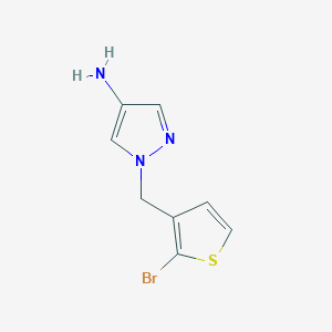 1-[(2-Bromothiophen-3-yl)methyl]-1H-pyrazol-4-amine