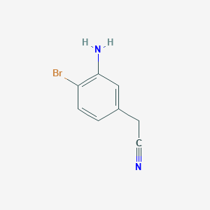 2-(3-Amino-4-bromophenyl)acetonitrile