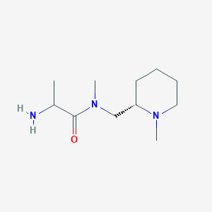 2-amino-N-methyl-N-[[(2S)-1-methylpiperidin-2-yl]methyl]propanamide