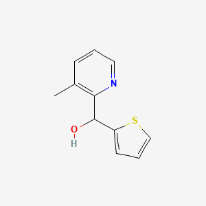 molecular formula C11H11NOS B13083549 (3-Methylpyridin-2-yl)(thiophen-2-yl)methanol 