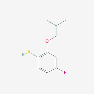 molecular formula C10H13FOS B13083551 4-Fluoro-2-isobutoxybenzenethiol 