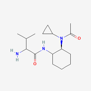 N-[(2S)-2-[acetyl(cyclopropyl)amino]cyclohexyl]-2-amino-3-methylbutanamide