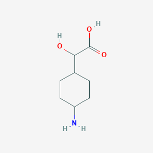 molecular formula C8H15NO3 B13083599 2-(4-Aminocyclohexyl)-2-hydroxyacetic acid CAS No. 1421601-18-4