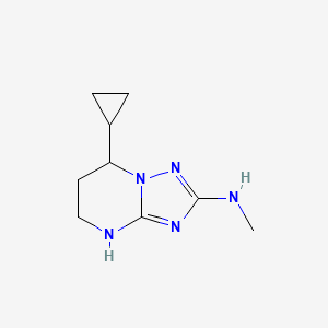 7-Cyclopropyl-N-methyl-4H,5H,6H,7H-[1,2,4]triazolo[1,5-a]pyrimidin-2-amine