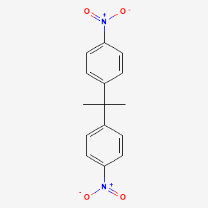 molecular formula C15H14N2O4 B1308364 2,2-双(4-硝基苯基)丙烷 CAS No. 137107-40-5