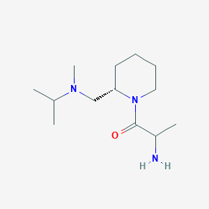 2-amino-1-[(2S)-2-[[methyl(propan-2-yl)amino]methyl]piperidin-1-yl]propan-1-one