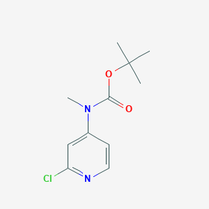 molecular formula C11H15ClN2O2 B13083670 (2-Chloropyridin-4-yl)methyl-carbamicacidtert-butylester 