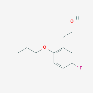 molecular formula C12H17FO2 B13083687 2-(5-Fluoro-2-isobutoxyphenyl)ethanol 