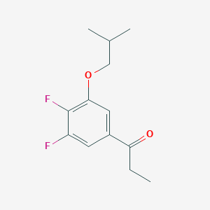 1-(3,4-Difluoro-5-isobutoxyphenyl)propan-1-one