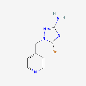 5-Bromo-1-[(pyridin-4-yl)methyl]-1H-1,2,4-triazol-3-amine