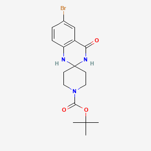 molecular formula C17H22BrN3O3 B13083704 tert-Butyl 6'-bromo-4'-oxo-3',4'-dihydro-1'H-spiro[piperidine-4,2'-quinazoline]-1-carboxylate CAS No. 947015-75-0