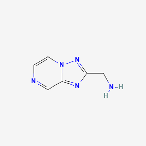 molecular formula C6H7N5 B13083709 [1,2,4]Triazolo[1,5-a]pyrazin-2-ylmethanamine 