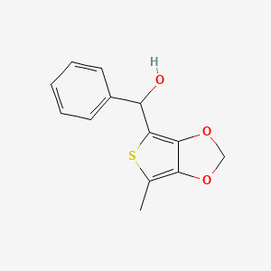 molecular formula C13H12O3S B13083721 (6-Methylthieno[3,4-d][1,3]dioxol-4-yl)(phenyl)methanol 