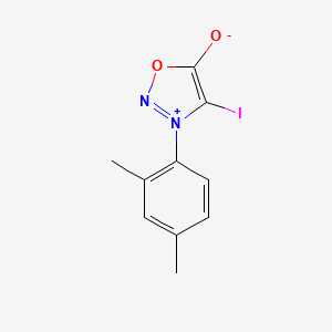 molecular formula C10H9IN2O2 B13083741 3-(2,4-Dimethylphenyl)-4-iodo-1,2,3-oxadiazol-3-ium-5-olate 