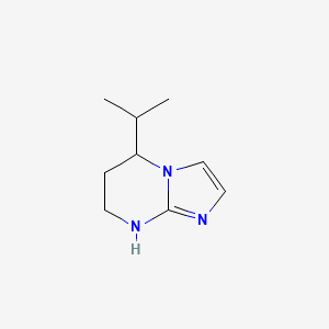 molecular formula C9H15N3 B13083748 5-(Propan-2-yl)-5H,6H,7H,8H-imidazo[1,2-a]pyrimidine 