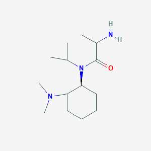 2-amino-N-[(1S)-2-(dimethylamino)cyclohexyl]-N-propan-2-ylpropanamide