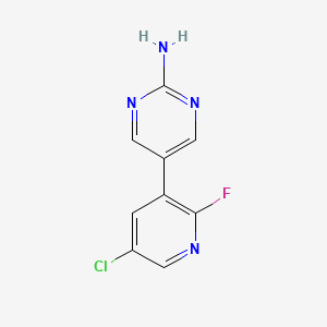 5-(5-Chloro-2-fluoropyridin-3-YL)pyrimidin-2-amine