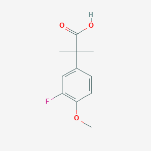 2-(3-Fluoro-4-methoxyphenyl)-2-methylpropanoic acid