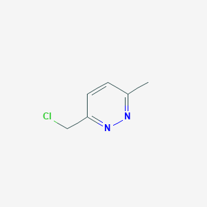 molecular formula C6H7ClN2 B13083777 3-(Chloromethyl)-6-methylpyridazine 