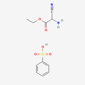 Ethyl 2-amino-2-cyanoacetate benzenesulfonate