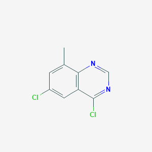 molecular formula C9H6Cl2N2 B13083790 4,6-Dichloro-8-methylquinazoline 