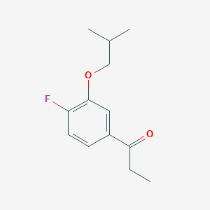 1-(4-Fluoro-3-isobutoxyphenyl)propan-1-one