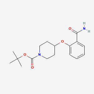 tert-Butyl 4-(2-carbamoylphenoxy)piperidine-1-carboxylate