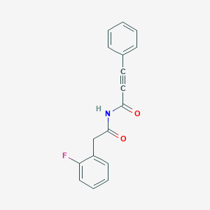 N-(2-(2-Fluorophenyl)acetyl)-3-phenylpropiolamide