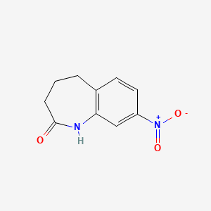 molecular formula C10H10N2O3 B1308385 8-硝基-1,3,4,5-四氢-2H-1-苯并氮杂卓-2-酮 CAS No. 22246-79-3