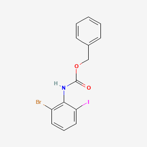 Benzyl (2-bromo-6-iodophenyl)carbamate