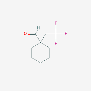 1-(2,2,2-Trifluoroethyl)cyclohexane-1-carbaldehyde