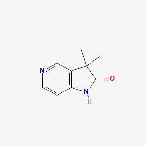 molecular formula C9H10N2O B13083871 3,3-Dimethyl-1H-pyrrolo[3,2-C]pyridin-2(3H)-one 