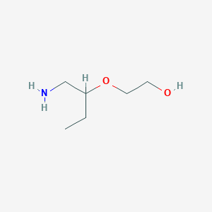 molecular formula C6H15NO2 B13083876 2-[(1-Aminobutan-2-yl)oxy]ethan-1-ol 