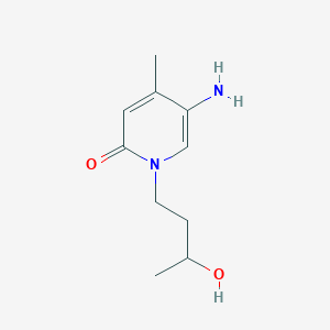 molecular formula C10H16N2O2 B13083886 5-Amino-1-(3-hydroxybutyl)-4-methyl-1,2-dihydropyridin-2-one 