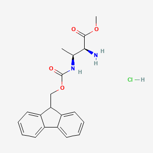 (2S,3S)-Methyl 3-((((9H-fluoren-9-yl)methoxy)carbonyl)amino)-2-aminobutanoate hydrochloride