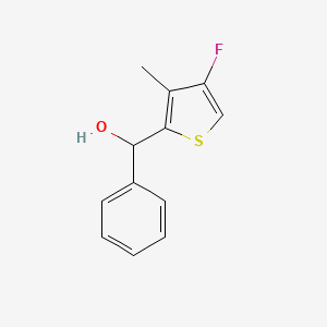 molecular formula C12H11FOS B13083931 (4-Fluoro-3-methylthiophen-2-yl)(phenyl)methanol 