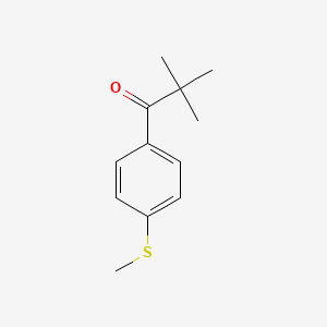 molecular formula C12H16OS B1308394 2,2-二甲基-1-(4-甲硫基苯基)丙酮 CAS No. 73242-19-0
