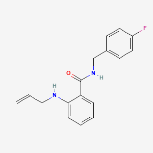 molecular formula C17H17FN2O B13083943 2-(Allylamino)-N-(4-fluorobenzyl)benzamide 