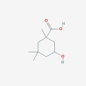 5-Hydroxy-1,3,3-trimethylcyclohexanecarboxylic acid