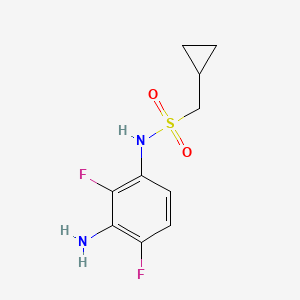 N-(3-Amino-2,4-difluorophenyl)-1-cyclopropylmethanesulfonamide