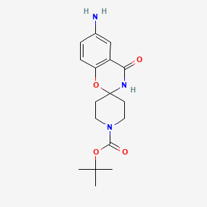 tert-Butyl 6-amino-4-oxo-3,4-dihydrospiro[benzo[e][1,3]oxazine-2,4'-piperidine]-1'-carboxylate