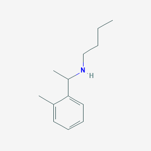 molecular formula C13H21N B13084006 Butyl[1-(2-methylphenyl)ethyl]amine 